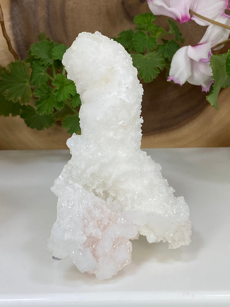 
                  
                    Load image into Gallery viewer, RARE Druzy Chalcedony Formation w/ Mordenite and Pink Calcite Core from Nashik, India - Natural Zeolite Display Piece Perfect for Collectors
                  
                