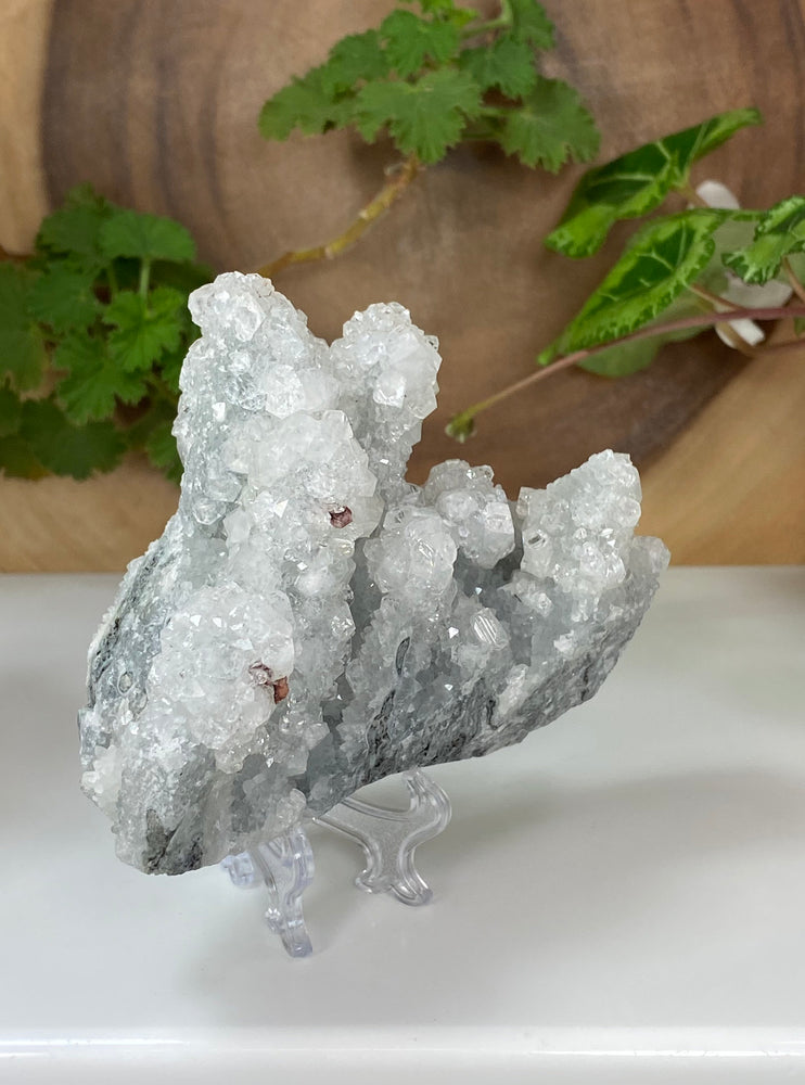 
                  
                    Load image into Gallery viewer, Apophyllite Crystals w/ Heulandite and Chalcedony from Nashik India - Natural Zeolite Display Piece Perfect for Mineral Collectors + Healing
                  
                