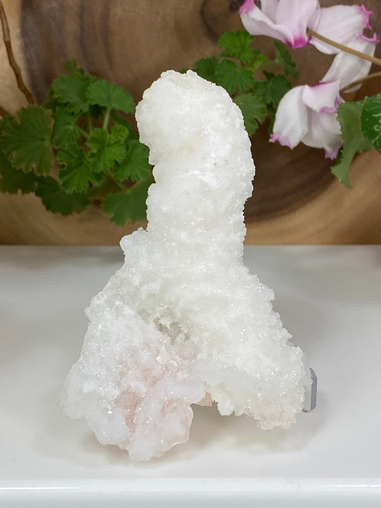 
                  
                    Load image into Gallery viewer, RARE Druzy Chalcedony Formation w/ Mordenite and Pink Calcite Core from Nashik, India - Natural Zeolite Display Piece Perfect for Collectors
                  
                