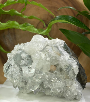 
                  
                    Load image into Gallery viewer, Apophyllite and Stilbite w/ Chalcedony in Matrix from Nashik India - Natural Zeolite Display Piece Perfect for Mineral Collections + Healing
                  
                